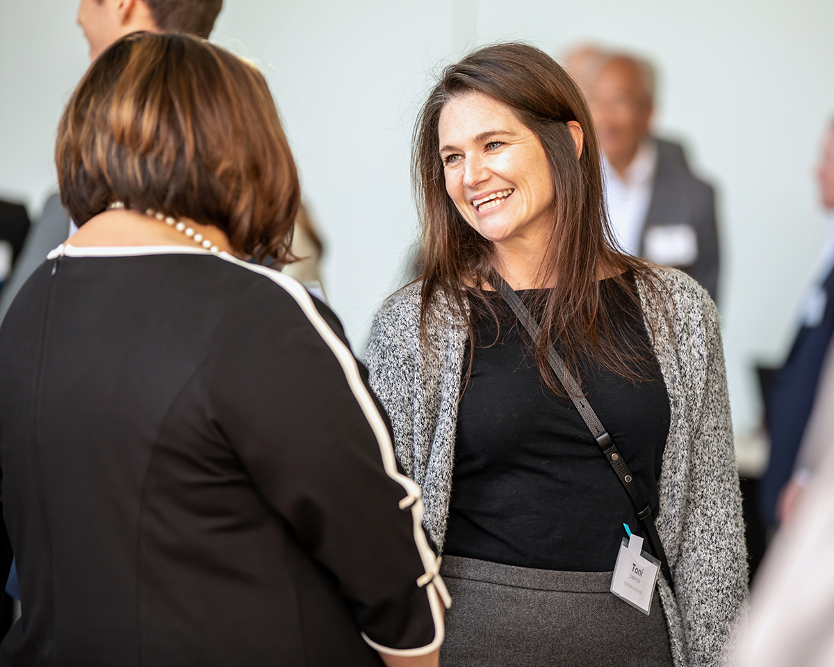 River City Bank's Pat Lewis with Toni Dwyer of DesCor Builders