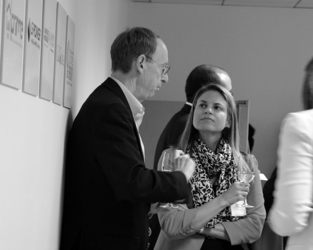 River City Bank's Stephen Fleming with Maira Strauss of Marin Clean Energy